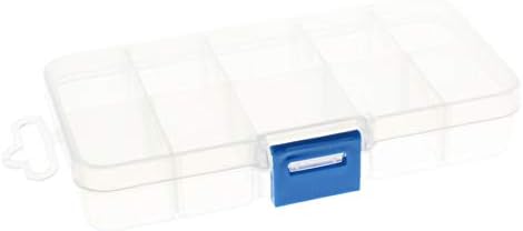 Bettomshin Tool Box Alati Organizator, plastični hardverski kutija za pohranu za hardver, vijke, vijke, matice, nokti, perle, nakit 5,1 x 3 x 1 inča prozirna 4pcs