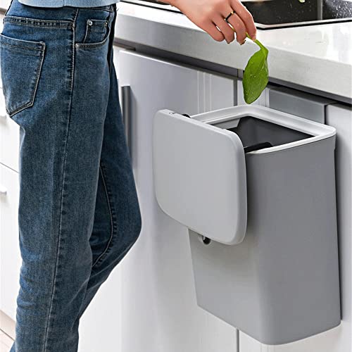 N / A zidna kanta za smeće sa poklopcem kanta za otpatke vrata kuhinjskog ormarića viseća kanta za smeće