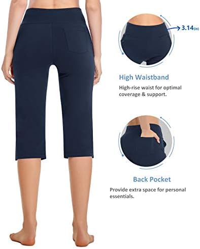 Besless 7 ženske joge hlače sa džepovima visoke struke rastelačke hlače Trčeve boje hlače