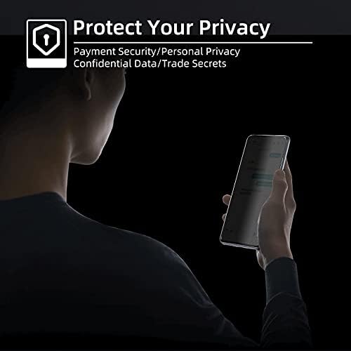 Amleute 【3+1 Paket】 Samsung Galaxy S21fe Zaštita ekrana za privatnost, 9h kaljeno staklo,Anti-špijunski Film【ne podržava otključavanje