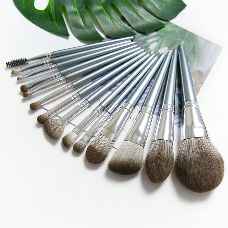 Genigw 14 četkica Postavi kompletan set labavih četkica za prah Beauty Tools set sjenila sjenila