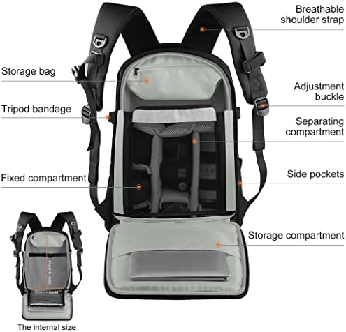 XXXDXDP Vanjski prijenosni vodootporni ruksak s dvostrukim ramenima otporan na ogrebotine ručni PTZ stabilizator torba za kameru sa