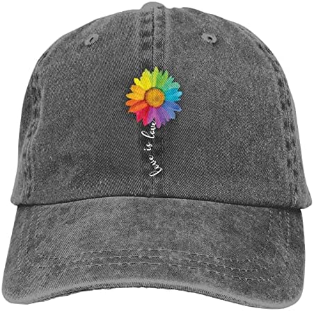 Waldeal Ljubav Je Ljubav Rainbow suncokret bejzbol kapa Vintage LGBT gej lezbejka ponos šešir za muškarce žene