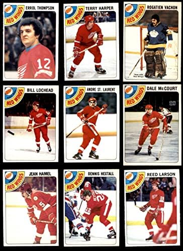 1978-79 O-pee-chee detroit Crvena krila u blizini Team Set Detroit Crvena krila Ex / MT + Crvena krila