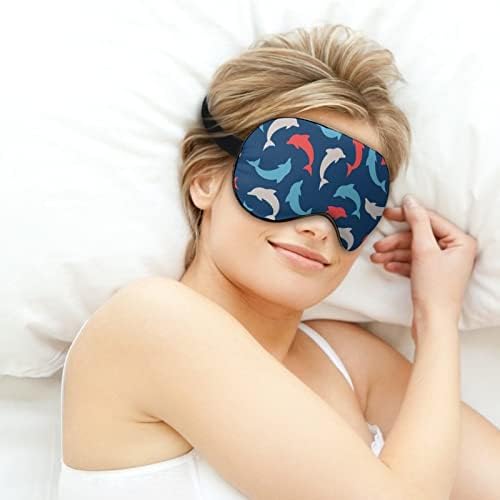 Skakanje dupina mekano maska ​​za meko za oči efektivne maske za spavanje Udobne očiom sa elastičnim podesivim remenom