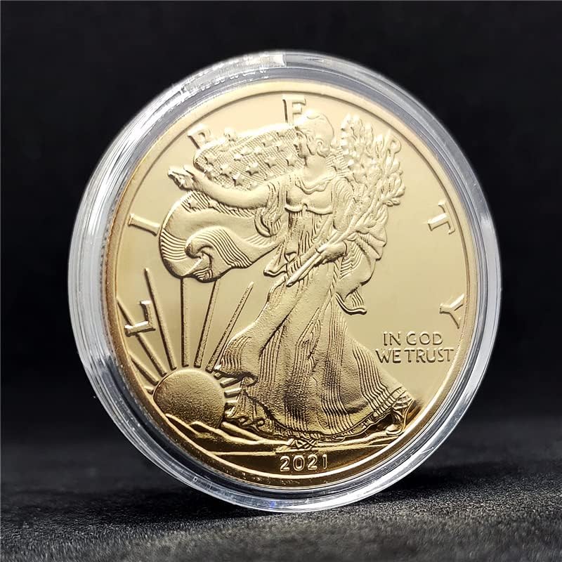 2021 Američki Orao Okean Zlatnik Dolar Komemorativni Novčić Liberty Pozlaćeni Novčić Metalni Kolekcionarski Predmeti U Stranoj Valuti