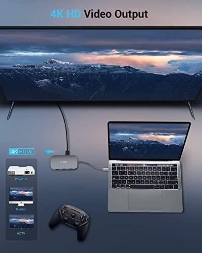 ViewSonic VX3211-4k-MHD 32 inčni 4K UHD Monitor & USB C Hub, 9-u-1 Tip C Hub sa Ethernet portom, 4K USB C na HDMI, 2 USB 3.0 porta,1