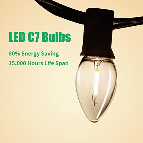 Meconard C7 LED noćne sijalice, otporne na lomljenje LED zamjenske sijalice za prozorske svijeće & lusteri, E12 kandelabra baza, 0,6 W ekvivalentno sijalici sa žarnom niti od 7W, toplo Bijela, 6 pakovanja