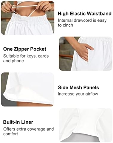 Cvjetanje žele žene super visoke strukske kratke hlače Brzi suhi elastični struk Atletičke kratke hlače sa džepom sa patentnim zatvaračem