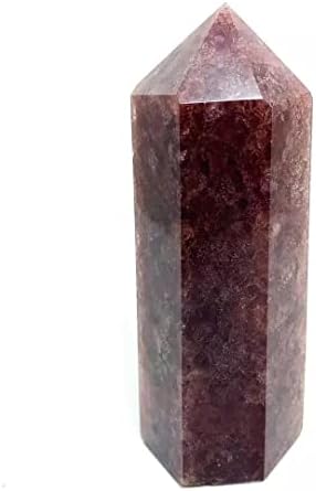 Grub kamen 1,2kg-1,5kg sirovi prirodni kristali jagoda Obelisk Velike veličine Kameni štapić 1pc Feng Shui Dekoracija