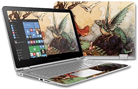 Kompatibilan je s HP ENVY X360 15 laptop - priča o zmaju | Zaštitni, izdržljivi i jedinstveni poklopac zamotavanja vinilnog dekala | Jednostavan za prijavu, uklanjanje i promjena stilova | Napravljeno u sad