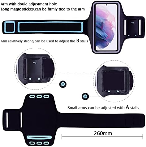 za slučaj Galaxy A21S, vodootporni sport koji radi o teretani za ruku s kablom za punjenje za Samsung A21S Pink