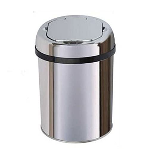 QDLZLG senzorski od nehrđajućeg čelika za smeće za smeće smeće može pametni otpadni kantu za pepeo okrugli oblik za kućni ured