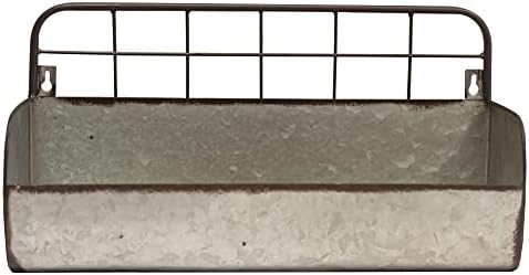 Seoski poklon uvoznici rustikalna zidna polica u stilu, puna metalna konstrukcija s vremenskim finišom