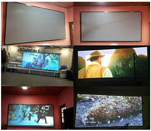 GPPZM 133 Prijenosni sklopivi ekran projektora 16: 9 metalni sloj otporan na svetlosni kućni film Reflection Screen Magic Pastes jednostavan