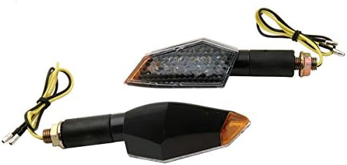 MotorToGo crna duga stabljika LED pokazivači pravca svjetla indikatori Žmigavci kompatibilni za 2012 Ducati 1199 Panigale