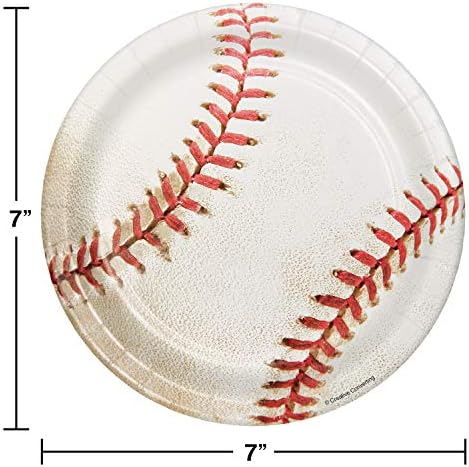 Kreativno pretvaranje 8 Brojanja Sportska fanatična bejzbol ploča za ručak u stilu, 7 , bijela