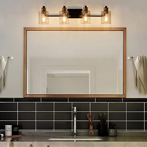 4 svijetlo Crna Rasvjetna tijela za kupaonicu toaletna svjetla za kupatilo zidne svijećnjake zidna rasvjeta Rasvjetna tijela za kupatilo