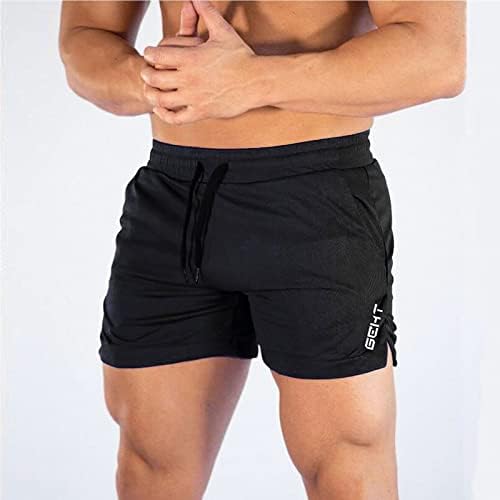 Muške vježbe kratke hlače Sportski muškarci sa džepovima Direktor Sredine Ležerne prilike od čvrstih struka Boja muške kratke hlače Muške
