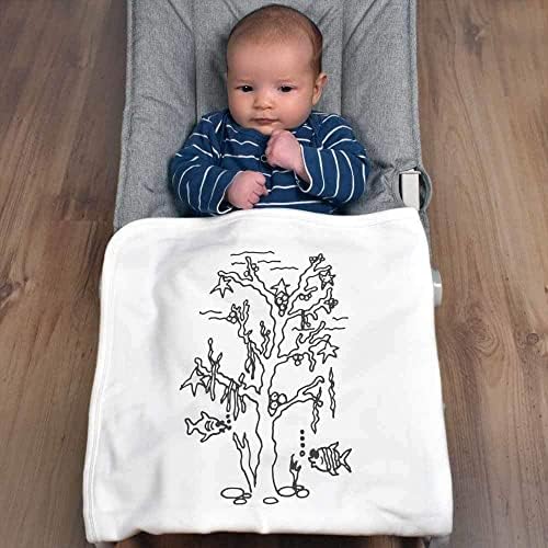 Azeeda 'Seaweed Božićno drvce' Pamučna beba pokriva / šal