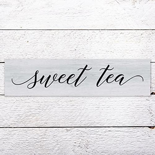 Alioyoit Rustic Wood Sign Sweet Tea nevolji izgleda ukrasni drveni znak Vintage zid viseće umjetničko plaketi zidni ukras kućni dekor za kafe čaj čaj pab kuhinja blagovaonica