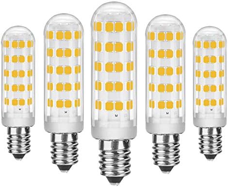 E12 LED sijalica sa mogućnošću zatamnjivanja, 8W E12 osnovna LED sijalica, 60W 70w zamjena sa žarnom niti, topla bijela 3000k, 110-130V AC, 800LM, CRI>85, LED E12 osnovna sijalica sa Kandelabrom, bez treperenja, 5 pakovanje, CHEERBEE
