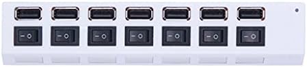 SHYPT USB Adapter za struju 7 Port višestruki ekspander 2.0 USB Hub sa prekidačem za PC Multi-interfejs