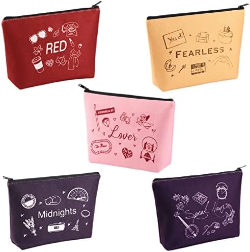 TobGB pokloni za obožarni album inspirirani patentni zatvarač šminka torbica Pjevačica verzija Pokloni glazbena ideja Kozmetička torba