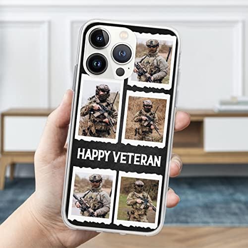 Ecobouc Personalizirani telefonski fotografije Fotografije po mjeri Clears Clear Silicon Shootf Callow pokloni za veterane Muškarci
