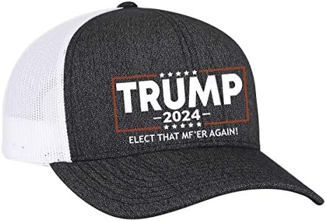 Trenz Shirt Company politički izbor da MF'ER ponovo Trump 2024 vezeni kamiondžija Mesh Snapback šešir vojska Crna