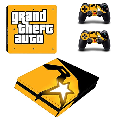 Za PS4 normalne igre Grand GTA Theft i auto PS4 ili PS5 skin naljepnica za PlayStation 4 ili 5 konzolu i kontrolere naljepnica Vinyl DUC-5800