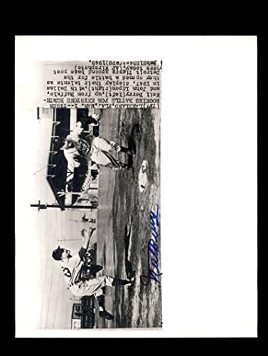 Neil Berry potpisan 1948 8x10 Detroit Tigers Originalni autogram fotografija
