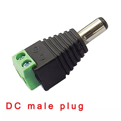 12V DC muški ženski utikač 5,5 x 2,1 mm DC dodatna oprema za napajanje priključak za priključak za priključak CCTV kamera LED traka