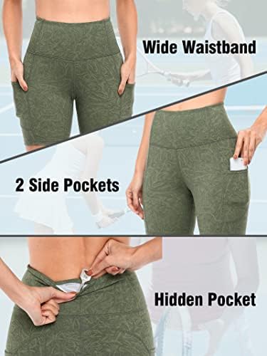 ATTRACO Bikerske kratke hlače za žene plijen vježbanje dna visokog struka joga kratke hlače