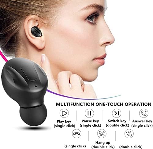 Hoseili 【2022Novi EDITIONBluetooth slušalice.Bluetooth 5.0 bežične slušalice u uši stereo zvučni mikrofon mini bežični ušici sa slušalicama