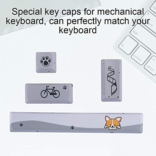 Salutuy Keycaps mehanička tastatura, izuzetna Izrada slatki pas uzorak nije lako izbledeti Keycap Set za igranje