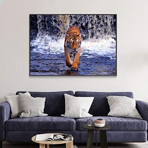 Wildlife životinje Tiger River Wall Art platnene Slike posteri i grafike životinje Wall Art slike dnevna soba Home Decor NO frame