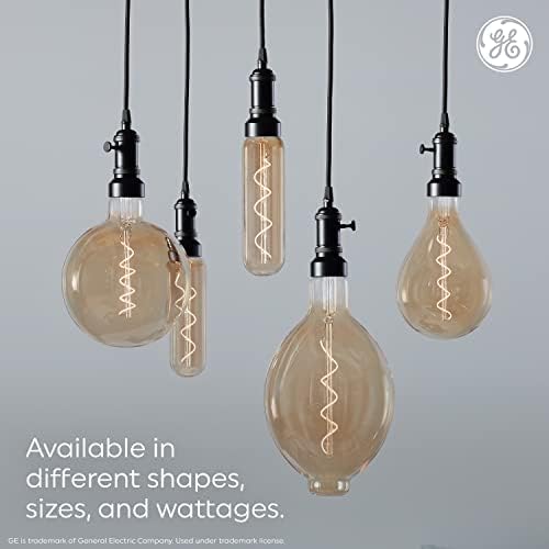 GE rasvjeta LED sijalica u Vintage stilu, 40 W Eqv, staklo od ćilibara, toplo svjetlo za svijeće, G25 Globus sijalica, Srednja baza