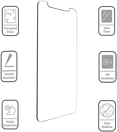Deara staklo za zaštitu ekrana za iPhone 12 Pro Max [6.7 Inch] 2 paket Case Friendly kaljeno staklo Film [9h tvrdoća] - HD