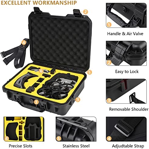 Profesionalna tvrda torbica za DJI Avata Pro-View Combo, vodootporna torbica za nošenje Avata FPV drona i dodatne opreme, kompatibilna