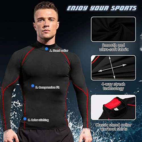 Muške kompresijske košulje dugih rukava Atletski trčanje Cool Suw Top TOP Gym Workout Sport Base Syer