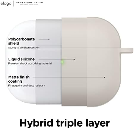 elago Liquid Hybrid Case Compatible with AirPods Pro 2nd Generation Case Cover - Compatible with AirPods Pro 2 Case, Triple Layer