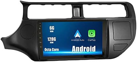 Android 10 Autoradio auto navigacija Stereo multimedijalni plejer GPS Radio 2.5 D ekran osetljiv na dodir zakia Rio 2011-2014 Okta jezgro 6GB Ram 128GB ROM