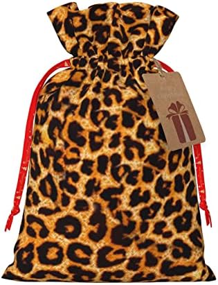 Vezice Božić Poklon Torbe Leopard-Print - Camo Predstavlja Pakovanje Torbe Božić Poklon Pakovanje Vreće Torbice Srednje