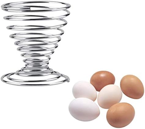 PULABO DurablePremium Quality od nehrđajućeg čelika spiralna opružna ladica ladica za kuhane čaše za jaja stalak za čuvanje kućnih