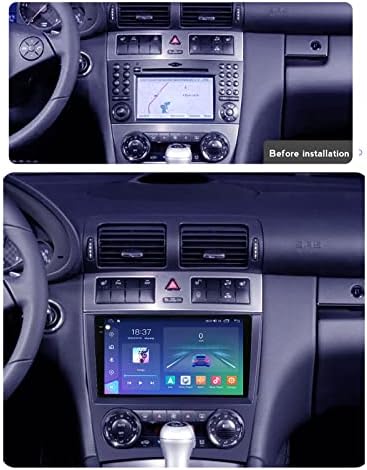 Android 12 auto Stereo GPS sat Nav za Mercedes-Benz W203 ekran osetljiv na dodir multimedijalni plejer podrška WiFi Bluetooth ogledalo