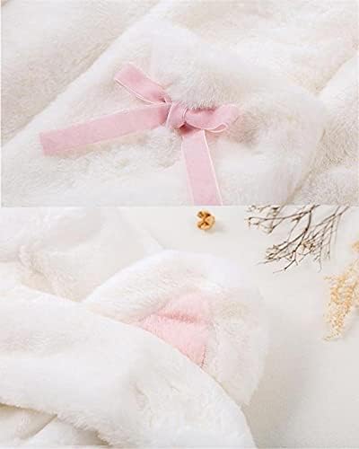 Bzb kawaii anime slatka zečja uši kapuljača za žene slatko ljupko plišanje velvet lolita topli kaput jakna parka