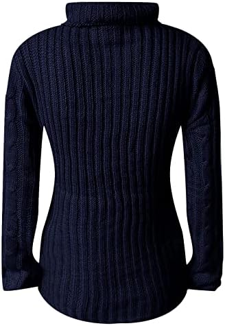 Jinlile ženski pleteni džemper pulover dugih rukava kornjača dukserice casual proljetni radna kancelarija topla tanka fit bluza