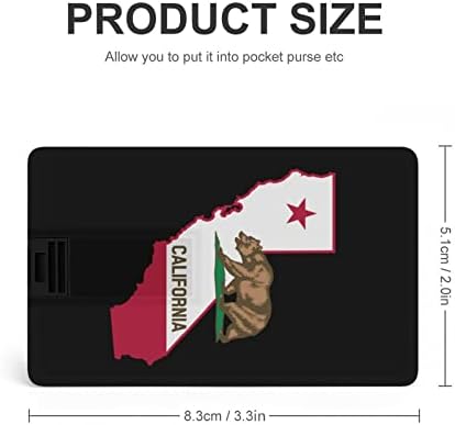 Kalifornijska medvjed zastava Karta Kreditna kartica USB Flash Diskove Personalizirano Memory Stick Key Korporativni pokloni i promotivni