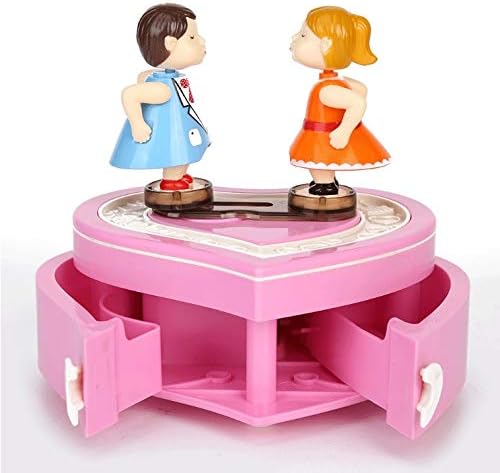 N / A Par lutka Muzička kutija Radio ClockWork Girl Ručno prikrivena muzička mehanizam Vjenčanje